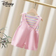 Disney Girls Overalls Anzugs Sommer 2025 Neue Kinder Kleidung modische dünne Mädchen Sommer zweiteiliger Pinkanzug 90