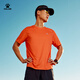 Kelme Karme kurzärärmig laufendes T-Shirt für Männer und Frauen 2025 Sommer runder Nacken atmungsaktives Sport Top Training Schnell trocknende Kleidung Achate Schwarz 9525TX1102 (MEN) M.