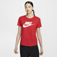 耐克（NIKE）ESSENTIALS女子印花T恤秋季纯棉休闲轻便柔软舒适DX7907 828柔和橙 S
