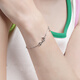 Luxury beads PT950 smile platinum bracelet, fashionable and light luxury model, gift for girlfriend 5.29g