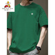 Vogelscheuche (mexikanische) trendige amerikanische kurzärmelige T-Shirt für Männer im Sommer im Sommer reines Baumwollrund-Hals vielseitiger Casual 2025 Neue Modemarke Loose Hong Kong Style T-Shirt White-1365 Kurzärärmel-Pure-Baumwolls [vorgeschlagen 80-110jin [Jin gleich 0,5 kg]]]