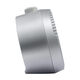 Seiko Mai Modern Non-Tick Bedroom Alarm Clock, 4 Inch, Silver