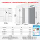 Midea 515-liter cross-door dual-system dual-cycle frequency conversion first-level large-capacity air-cooled frost-free independent ice box smart white refrigerator with national subsidy MR-540WSPZE