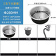 304 stainless steel sink basin for harvesting rural firewood stoves, smokeless stove round basin, 280 round basin, 28CM round basin, 304 stainless steel