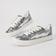 Lightning X Storm Picasso Gemälde gemeinsam von Blitzmännern und Frauenschuhen Rache Sturm kleine Duftbrotschuhe Erhöhten Paar Skateboardschuhe LS-699 Sternenhimmelblau 45