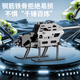 
DWI children's remote control aircraft helicopter obstacle avoidance alloy fall resistant mini drone small boy toy birthday gift large size 4.5 pass [upgrade obstacle avoidance] high-end version - blue [play] 2 batteries + easy-to-disease accessories