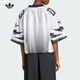 Adidas clover Frauenkleidung 2025 Neue echte Komfort Flip Flop Sport Kurzarm Uniform Kurzes T-Shirt JX9216 XS