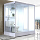 CleanDell integrated shower room bathroom bathroom dry and wet separation integrated shower room partition with toilet front door 190*120*220 (left) without steam