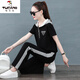 Woodpecker Sports Set Summer 2025 Nouveau petit style à petit style Houstable Thin Short Running Running Suit décontracté en deux pièces 6630 Powder L [suggéré 101-115jin [Jin est égal à 0,5 kg]]]