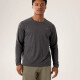 Archaeopteryx Cormac ls Protección solar para hombres seca rápida y transpirable Camiseta de manga larga X9719 Black Gris Negro Heather x00000971 M