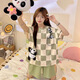 Jingpufei großer dünner Cartoon-Pyjamas für Frauen im Sommer kurzärmelig süße Hauskleidung kann außerhalb von Guangzhou dreizehn 683 Schlafhund 2xl [vorgeschlagen 125-150jin [Jin gleich 0,5 kg]] getragen werden.