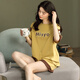 
Sadly, she is a big boy pajamas 12-15 years old, aged 12-15, summer pure cotton short-sleeved junior high school students high school girls girl home clothes golden GXT6630 color M (recommended 75-95 Jin [Jin equals 0.5 kg])