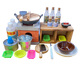 LISM Mini Kitchen Real Kochset 9-12 Jahre alte Küche Real Edition Internet Promi spielen Hausmädchen Kinderspielzeug Mini Küche Spezialherd