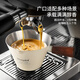 Mongdio coffee extraction cup wooden handle espresso cup coffee liquid cup stainless steel coffee liquid measuring cup with scale