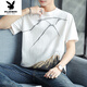 
Playboy (PLAYBOY) pure cotton new short-sleeved T-shirt men loose half-sleeved clothes summer versatile T-shirt base shirt ins top men 829 gray M