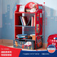 Teamsonfondoqi Baby Bücherregal Bilderbuchschule Kinderspielzeugspeicher Schrank Möbel Kindergarten Pink Jungle Abenteuer 3-Fuß-Aufbewahrungsstuhl TD-12799a