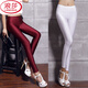 LangSha sewing pants ice wool shiny pants women's milk tight base yoga ultra-thin small feet fluorescent silky bodybuilding and bright trousers Tianlan M (80Jin[Jin equals 0.5 kg]-100Jin[Jin equals 0.5 kg])