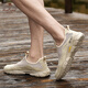 Western Region Kamel Vancamel Herrenschuhe 2025 Neue Sommer Dünne Leder -Sneaker Hollow atmable Sandals Hohlschuhe Herren lässige Schuhe A683 Gray 39 Kollektion Geschenksocken