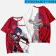 Jiaojing Benghua 3T-shirt, été à manches courtes et une tendance imprimée en 3D de marque conjointe pour les élèves primaires et secondaires et les adolescents Eden TXU4877, une taille, les enfants 130, adaptés au poids 40-50 Jin [Jin est égal à 0,5 kg]