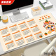 CLCEY Año del calendario de serpiente Almohadilla de mouse 2025 Extra AlmanaC AlmanaC National Trend Cartoon E-Sports Office Computer Keyboard Pad 11150 Vamos pato 900x400x5 mm