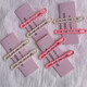 Dopamin Farbclip Girl Heart Wave Clip gebrochenes Haarbon Clip rosa beige großes Haar Clip Kopfschmuck Haarzubehör schwarze 4 Teile