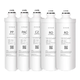 Duojing Suitable Midea Water Purifier F1 Series MRO202A-4/MRO1593-50G Full Set of Filters MRC1693-50G [Full Set of 4 Packs]
