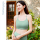 Van Sheng Yoga NUEVA FITOSA Running Sports Lingerie con almohadilla de cofre Copa cruzada Cross Cross Yoga Lingerie FC15124 [una taza] mousse verde l