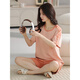 
Condomi Luolis pajamas for women pure cotton women summer pajamas for women pullover pajamas for summer shorts for comfortable casual Z9856 2XL [recommended 140-160Jin [Jin equals 0.5 kg] wear]
