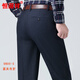 
Hengyuanxiang trousers men's 2025 summer thin new style business casual non-scalding anti-wrinkle straight loose trousers folded men's pants 9900-6 medium gray [no fold] 30 size waist circumference 77 cm