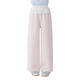 MoonKids Girls Summer Pantalon Enfants 2025 Nouvelle robe d'été Pantalon large à jambes larges Pantalons de survêtement décontracté Pantalon droit à deux paires [15292 rose + 15277 bleu] 120 cm