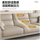 Youkaji Ledersofa Wohnzimmer kleines Wohnungssofa modernes einfaches Ledersofa A688 2,5 Meter + Schritt
