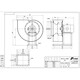 Jiuzhou Puhui 4-72 centrifugal fan industrial paint exhaust gas dust removal pipeline explosion-proof frequency conversion high-pressure fan 38 5A 11kW 2900 rpm 13821 air volume full pressure 3