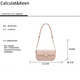 Calculat/Keen (Calculat/Keen) CK Women's Bag Original Pfirsich Oolong Französische Unterarm -Tasche Nische Kette Crossbody Single Schulter 753 Schwarz und Grau 2 Schultergurte Spot Geschenkbox + Geschenk