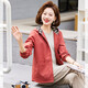 Bao Lianduo mother autumn short casual jacket middle-aged women young fashion baseball uniform middle-aged and elderly cardigan hooded top