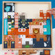 Youle толще, чем строительные блоки Tetris для бука для бука 3-4-5-6-летних детей интеллектуального развития, точки с преодолением логической логики животных (магнитная модель)