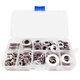 Yonglishang 304 stainless steel flat washer screw washer set M2-M10 boxed 360 pieces