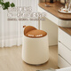 
Hangxuan Shijia master bedroom girls' makeup stool bedroom dressing table stool rotating makeup chair Italian minimalist round stool light luxury high-end feeling orange + beige white rotating style-no wheels