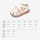 Snuffy Girls Sandals Summer Children's Lolita Little Princess Soft Sole Baby Toe Sandals Vanilla Toffee White 21