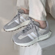 Adidas (adidas) Clover Casual Shoes Women's Shoes 2025 Summer New Cushioning RETROPY E5 Breathable Training Comfort Running Shoes GY9922 Gray/Dark Gray 36 (220mm)