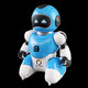 UTHER intelligent football battle robot kicking competitive double remote control programmable fighting children's toys. Standard version of yellow + blue + 2 balls + 4 goals. Official standard version