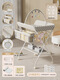 Chengyang Newborn Baby Diaper Change Care Bath Bath Massage and Touching Table Multifunctional Portable Foldable 83 Piece Pack Gray [A+Toy Style]b