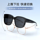 
Parson polarized glasses sunglasses men and women can wear glasses driving fashion trendy sunglasses bright black 12109 children's polarized style