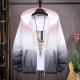 Fat Donglai Sommer Sonnenschutzkleidung für Jungen 2025 Neue Verlaufsfarbjacke für Jungen, trendige leichte und atmungsaktive Jacke für Teenager 9926 Top Orange Blue XL