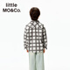 Little MO&Co.little moco children's clothing 25 summer new style for boys and girls pure cotton plaid long-sleeved shirt shirt jacket parent-child clothing multi-color plaid 120 120/60