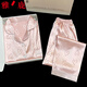 Yalu Bingsi Pajamas for women in summer love printing set thin sweet girl short-sleeved trousers ice silk home clothes feel-YFY-9906 [short-sleeved shorts] L [recommended 100-120 Jin [Jin equals 0.5 kg]]