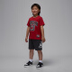 Nike (NIKE) Jordan official Nike Jordan boys and kids T-shirt summer sports print soft and comfortable DB7393 687 fitness red 110 XS