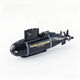 Fern-kontrolliertes U-Boot mit Kamera Mini-Fernbedienungs-U-Boot Speedboat Core 5.0 wasserdichtem Kanal nach oben und unten [Schwarzes U-Boot