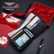 FalamaOne Brand Wallet подлинный кожаный короткий кошелек Cowhide Business Call Card Card Card Gift Day's Day's Gift для моего мужа и отца Специальное предложение Box/QB201-1 Нужно написать поздравительные открытки и печатные фотографии Свяжитесь с обслуживанием клиентов