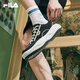 FILA 斐乐官方男鞋COOKIES复古帆布鞋2025夏新款曲奇鞋时尚休闲鞋 黑/奶白-BG 39