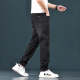Canelin Kiskha Jeans Herren vierjährige neue Modetrendy Marke Slim Hosen für Jugendliche Stretch gerade Hosen für Männer hübsche Gelegenheitsmänner 1048 Schwarze reguläre reguläre (77,9% Baumwolle) Größe 33